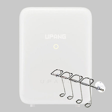 UPANG Signature2 Plus LED Baby Bottle Sterilizer (UP920A+) & Toothbrush Holder Set - Milk White