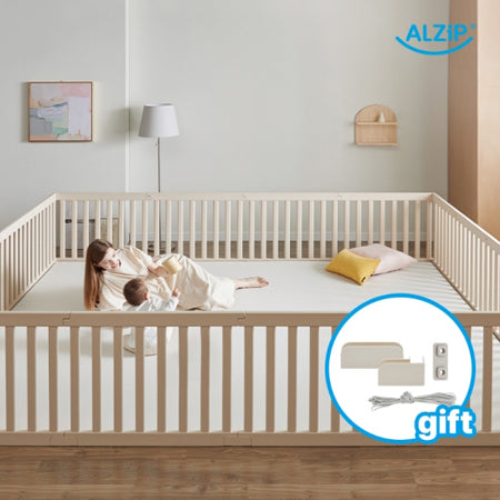 ALZiP Dust Zero Mat G+ - Urban Milk + G+ Woodly Baby Room Mat Partition Milk Set (Preorder)