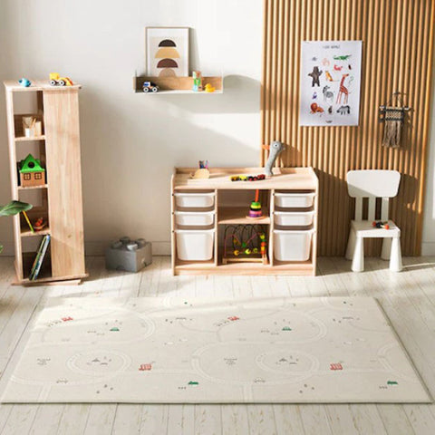 Parklon LaPure Soft Play Mat - Around Town / Fabric Beige (190 x 130 x 1.2cm)