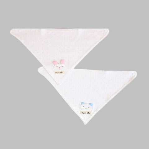 Organic Boom Scarf Bib - Blue Bear