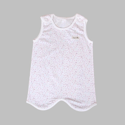 Organic Boom Sleeping Vest - Flower rain Size 90